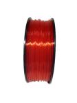 Transparent 3D Printing Filament , Red Color 1kg PLA Filament 1.75mm 2.85mm