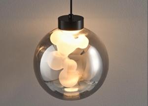 China Italian minimalist bedroom bedside chandelier modern simple light luxury high-end glass bar restaurant entrance hanging line lamp factory
