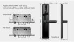 Semi Auto Smart Handle Front Door Lock Fingerprint Code Card Key TTLock Access