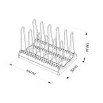 DISTANT MOUNTAINS Series Foldable Kitchen Organizer Expandable Pot Lid Holder