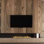 Luxury Tv Cabinet Wooden Tv Cabinet With Fireplace Wall Unit Tv Cabinet Modern