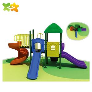 China Residential Park Toddler Outdoor Playground Equipment Plastic Slide factory
