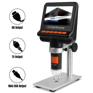 China HD 2MP Gem Lcd Digital Microscope With Screen 4.3 Inch 150x factory