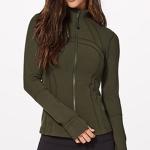 Athletic Gym 300gsm Women Yoga Jacket Thumb Hole Yoga Zip Up Gym Jacket
