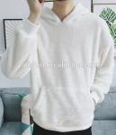 Casual Wear Soft Mens Sherpa Jacket Boys Fleece Lined Hoodie Moisture Wicking