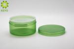 Green Color Round Plastic Body Butter Containers , 150g Wide Mouth Body Cream