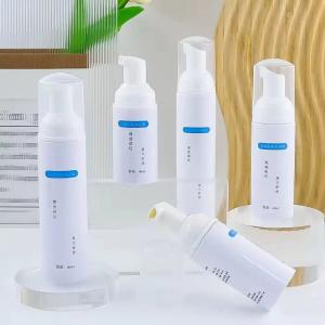 China Cosmetic Tooth Cleaning Foam Mousse Bottle 60/50ml Pet Plastic Empty Hand Sanitizer Bottle factory