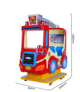 China Electric Racing Car Arcade Kiddie Rides Custom Sticker For Shopping Mall factory