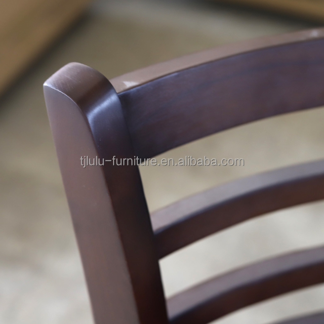 Bar Furniture Modern Solid Wood High Chair Wood Bar Chair for Restaurant Dining