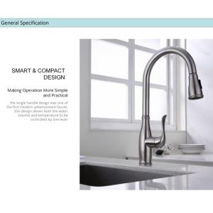 China IPX5 Deck Mounted Sink Mixer Tap Single Hole Touchless Kitchen Faucet factory