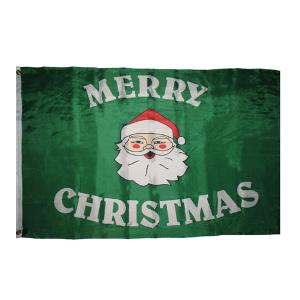 China YAOYANG Full Color Custom Polyester Flag Merry Christmas Flag 3x5 factory