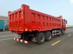 Red SHACMAN 8x4 Dump Truck F3000 8 Wheeler Dump Truck 380 EuroII