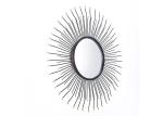 Sunburst Dotted Metal Wall Art Mirror
