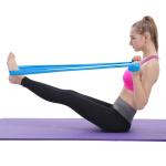 0.15mm 1.0mm Latex Elastic Yoga Pilates Band For Yoga Fitness