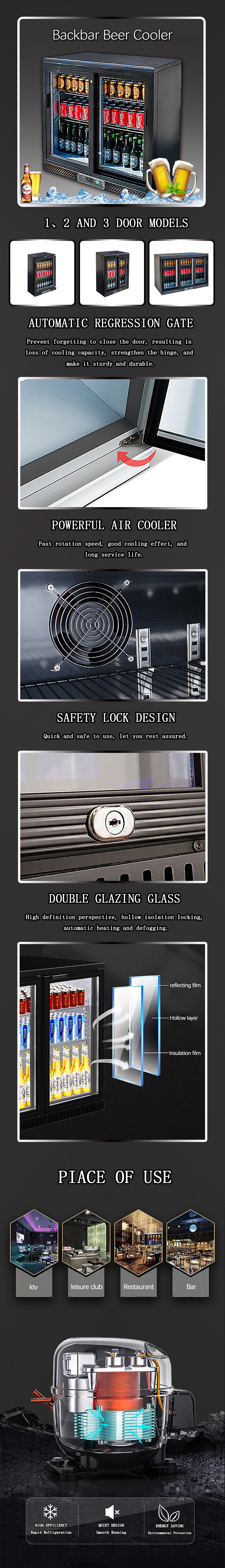 Automatic Defrost Backbar Cooler