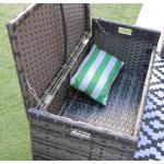 General Outdoor Furniture AJUNION All Weather Garden Sectional Sofa with Rising