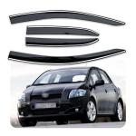 4/Pcs PMMA Window Vent Shades 3m Tape Smoke / Dark Smoke For Truck