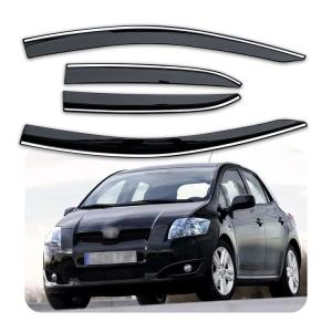 China 4/Pcs PMMA Window Vent Shades 3m Tape Smoke / Dark Smoke For Truck factory