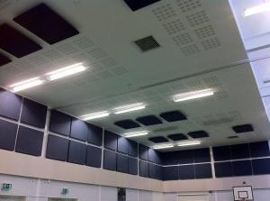 China Fabric Wrapped Acoustic Panels Sound Absorbing Wall Fiberglass Board factory