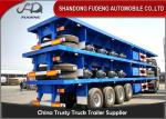 40 Foot / 20 Foot Flatbed Container Trailer With Tool Box Four BPW / FUWA Axles