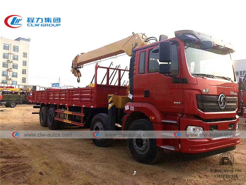 China Shacman F3000 8x4 Truck Mounted Telescopic Boom Crane factory