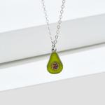 1.1x0.8cm 5A 17.7'' Pear Shaped Pendant Sterling Silver Jewelry Necklaces 2.9g