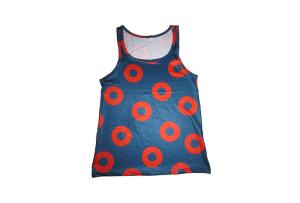 China Custom Breathable Donut Tank Top , 100 Polyester Quick Dry Womens Tops factory