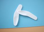 62.9mm Plastic Makeup Tool Cream Cosmetic Spatula Scoop White Color