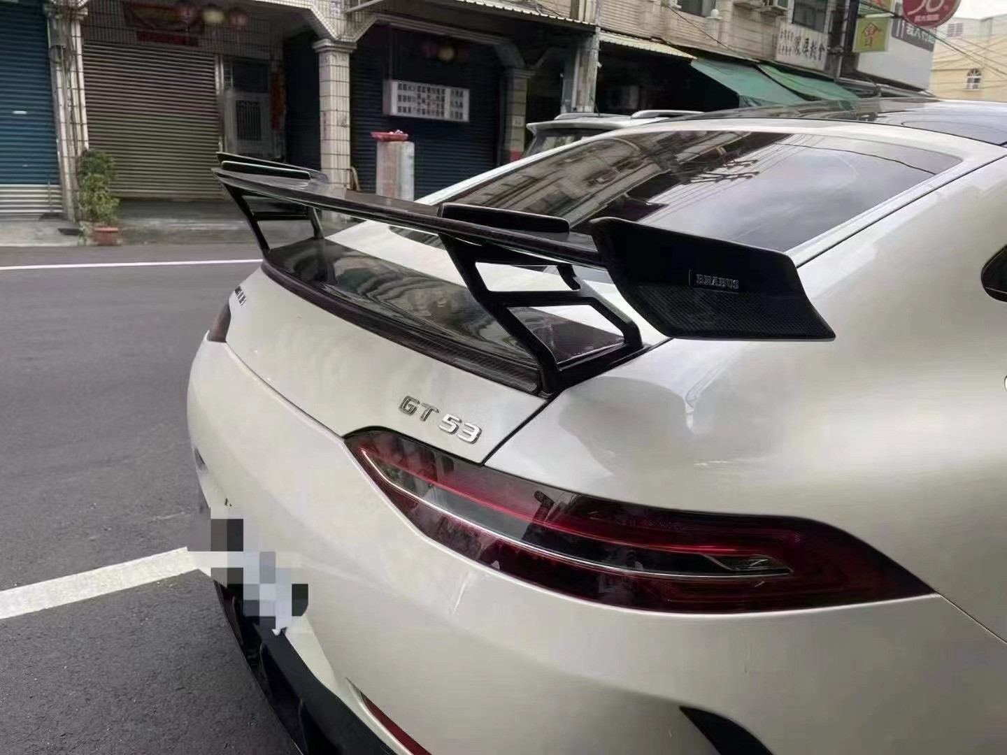 For Mercedes-Benz AMG GT50 GT63 Carbon Fiber Spoiler AMG GT50 GT63 Upgraded RT900-style Carbon Fiber Spoiler Wing
