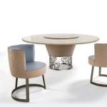 Matted 0.8m Luxury Modern Dining Chairs Modern Esstischstuhl Taupe