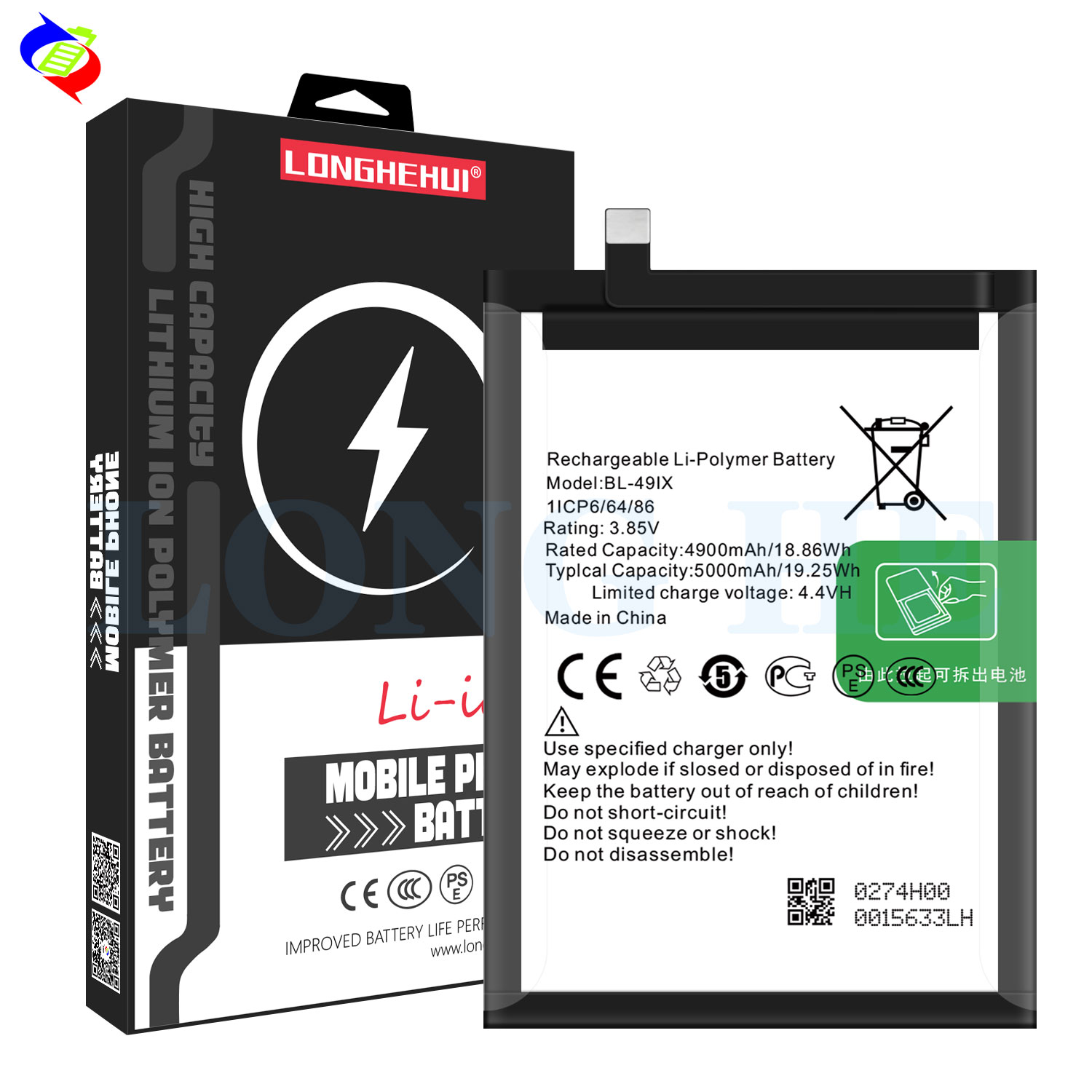5000mAh BL-49iX OEM Battery for Infinix Smart HD 2021 100% Zero Cycle and Compatible