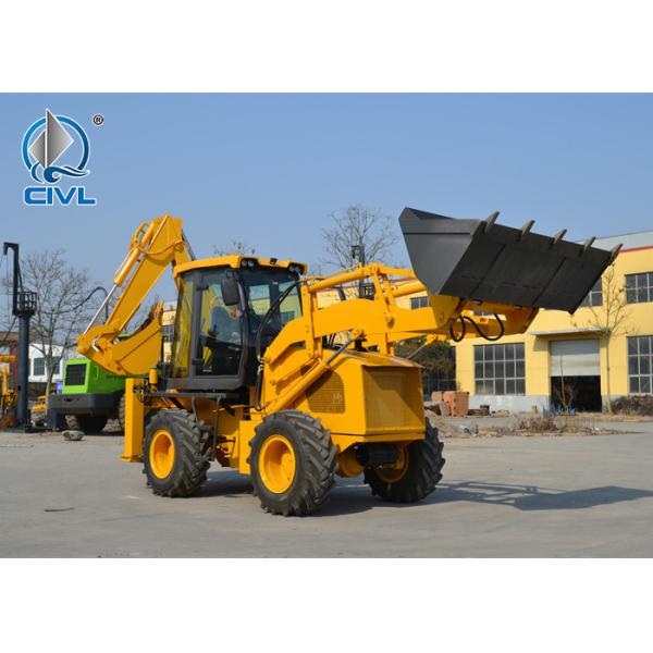 China Backhoe Loader Mini Tractor With Bucket for Farm factory