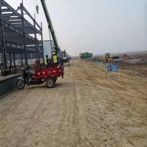 Prefabricated Industrial Steel Buildings with Glass Wool Sandwich Panels