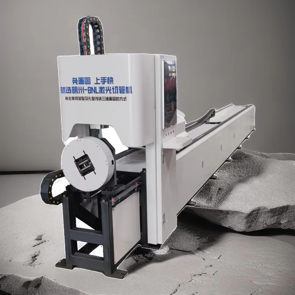 China 100mm Manual Adjusting CNC Fiber Laser Tube Cutter 380V 50Hz factory