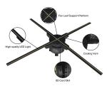 2200mah Built in Li Battery 3D Hologram Fan Display Fan with 256pcs LED Lamp
