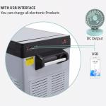 Battery Powered Solar Fridge 30L Camping Freezer Car Cooler Fast Cooling