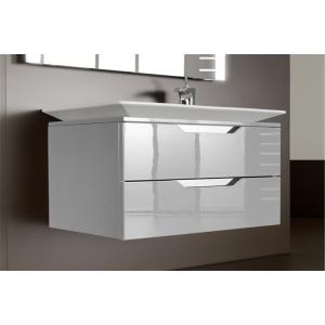 4 Drawers Waterproof Bathroom Vanity Units Double Stainless Steel Faucet