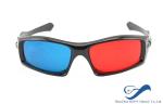 Plastic Frame Red Cyan Anaglyph 3D Glasses For Normal TV 3D Movies