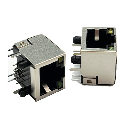 China 8P8C High Temperature LEDs RJ45 LAN Jack Through Hole 74981102100 factory