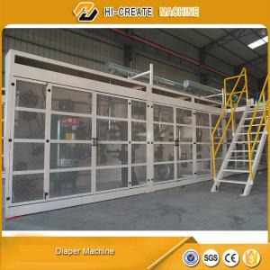China High Speed Baby Diaper Making Machine PLC Control on sale