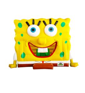 China Yellow SpongeBob Inflatable Bouncy Castle For Kids Jumping factory