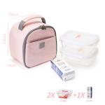 Portable Round Pink Freezable Lunch Bags For Women