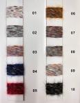 1/2.8NM 72% Polyester 4% Wool 24% Acrylic Fluffy Spray Yarn For Knitting