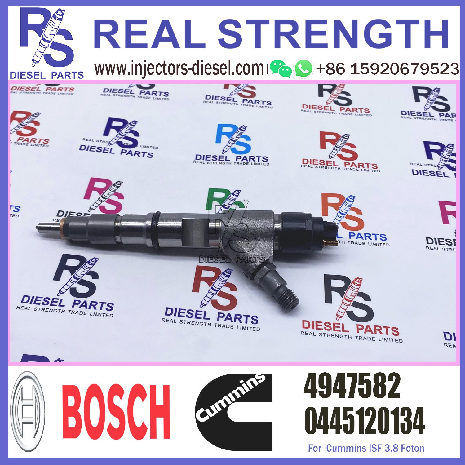 0445120134 5283275 BOSCH Diesel Injector 4947582 For Cummins FOTON Vogla ISF