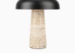 Yellow travertine wooden table lamp bedroom for home decorator interior stone
