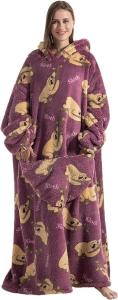 China Breathable Wearable Blanket Hoodie Warm Sherpa Hooded Blanket Sweatshirt factory