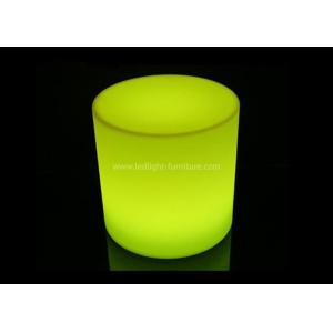 Illuminated Cylinder Lighted Bar Stools Unbreakable With Remote Controller