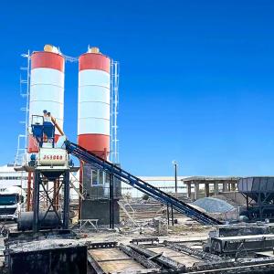 China Commercial HZS60 Concrete Batching Plant For Construction Projects ISO Certified factory