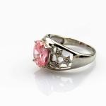 Women Jewelry Solid 925 Silver Ring Pave Red Cubic Zircon(JY045)