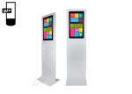 FCC Floor Stand RJ45 Indoor Advertising Information Kiosk Android 7.1